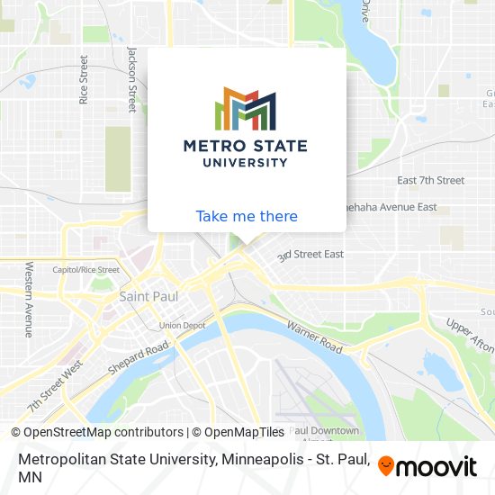 Metropolitan State University map