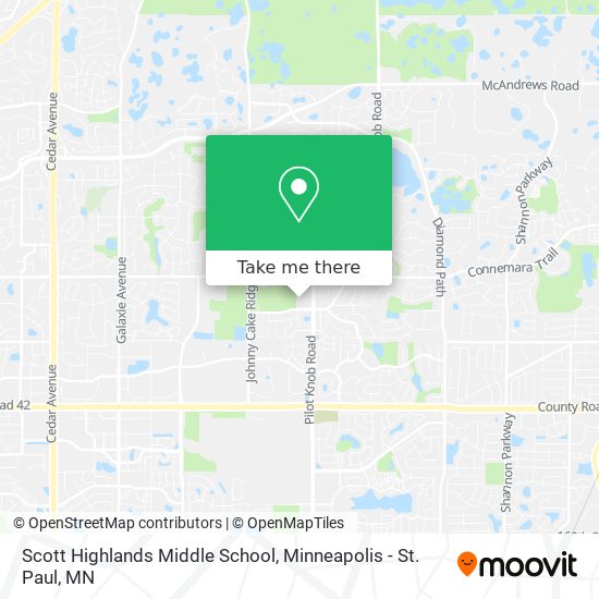 Mapa de Scott Highlands Middle School