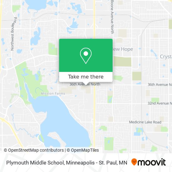 Mapa de Plymouth Middle School