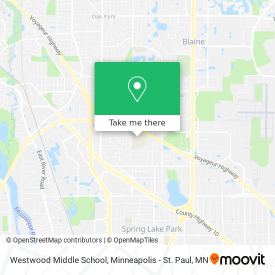 Westwood Middle School map