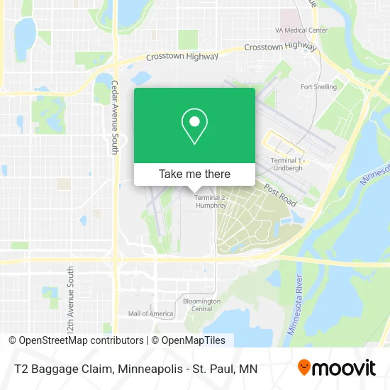 T2 Baggage Claim map