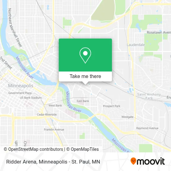 Ridder Arena map
