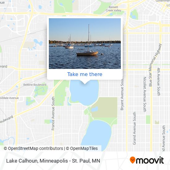 Lake Calhoun map