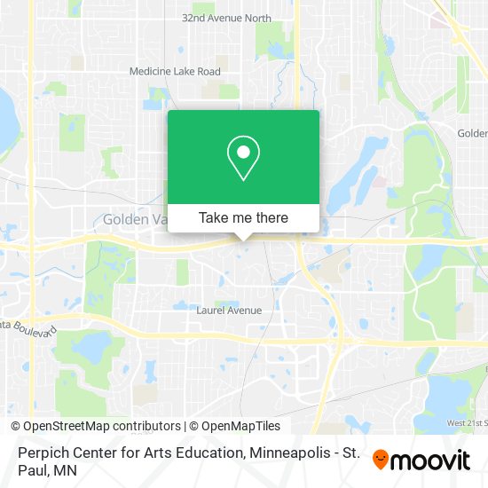 Perpich Center for Arts Education map