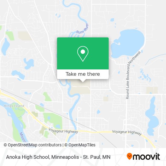 Anoka High School map