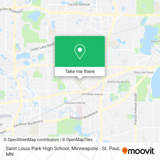 Saint Louis Park High School map
