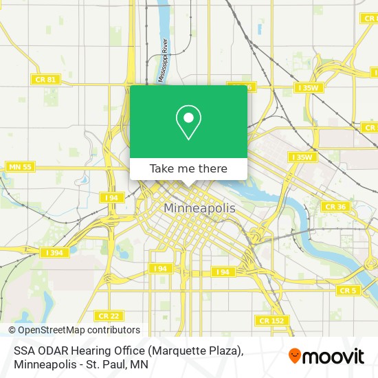 How to get to SSA ODAR Hearing Office (Marquette Plaza) in Minneapolis ...