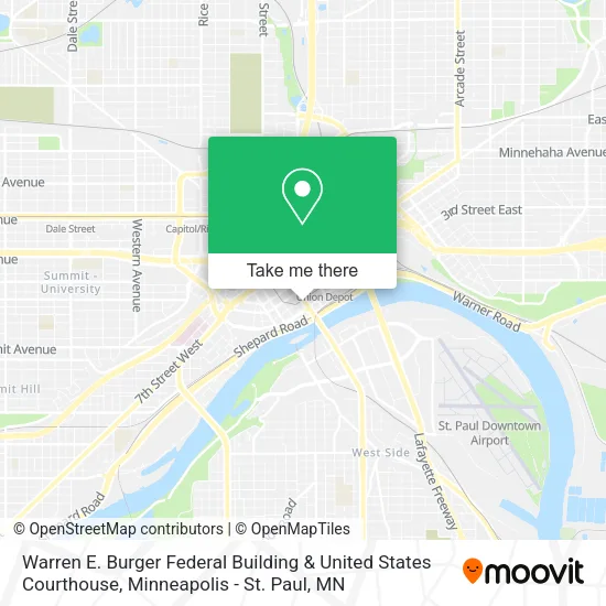 Warren E. Burger Federal Building & United States Courthouse map