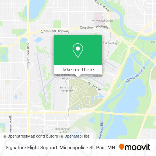 Signature Flight Support map