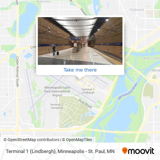 Terminal 1 (Lindbergh) map
