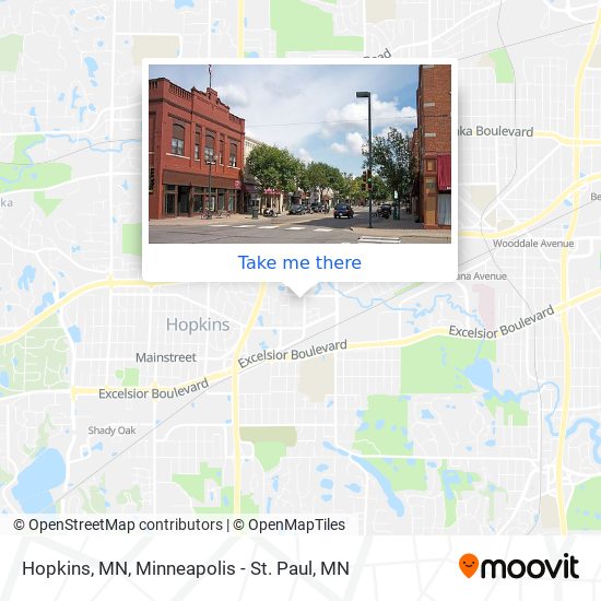 Mapa de Hopkins, MN