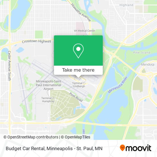 How to get to Budget Car Rental in Minneapolis St. Paul MN by