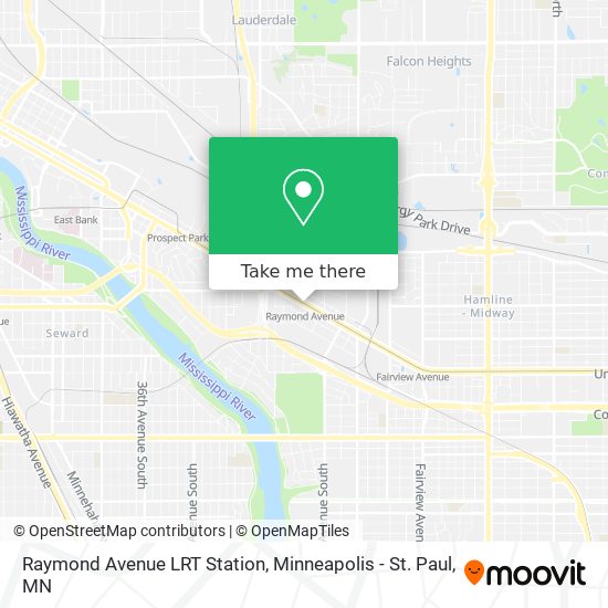 Raymond Avenue LRT Station map