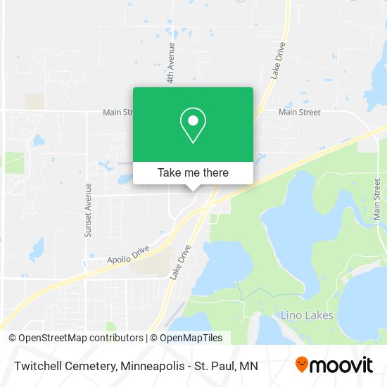 Twitchell Cemetery map