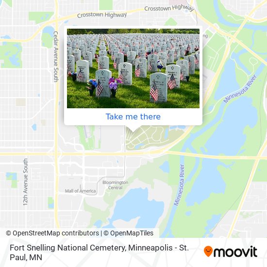 Mapa de Fort Snelling National Cemetery