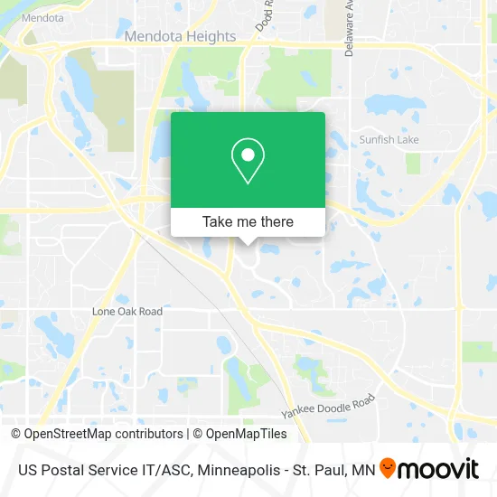 US Postal Service IT/ASC map