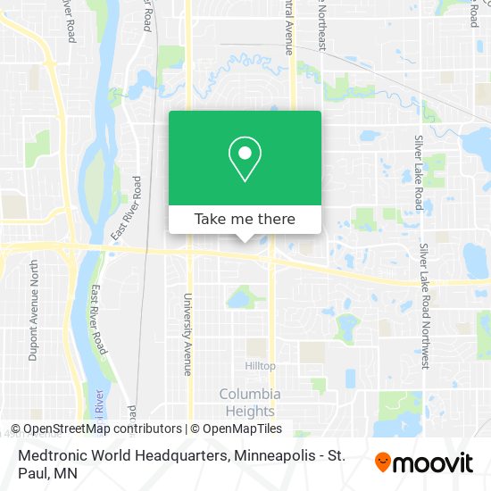 Mapa de Medtronic World Headquarters