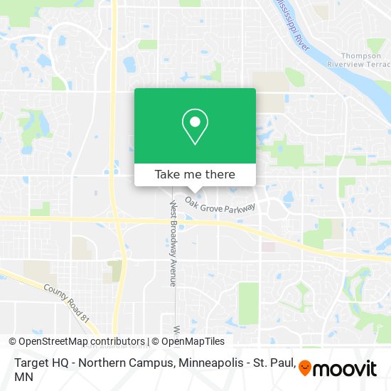 Target HQ - Northern Campus map