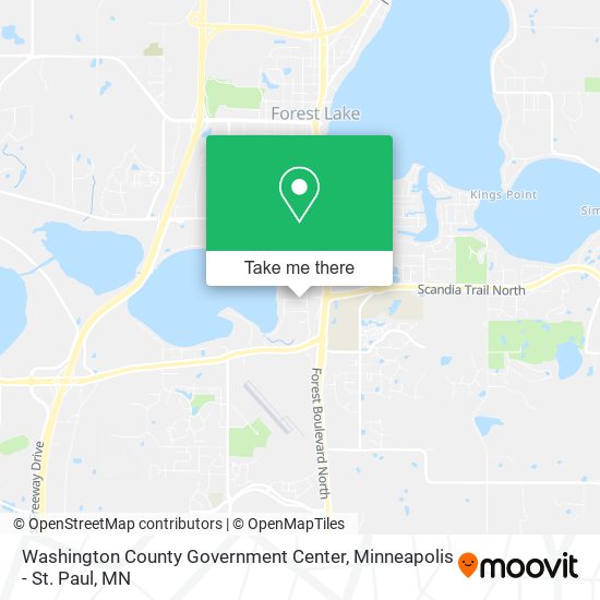 Washington County Government Center map