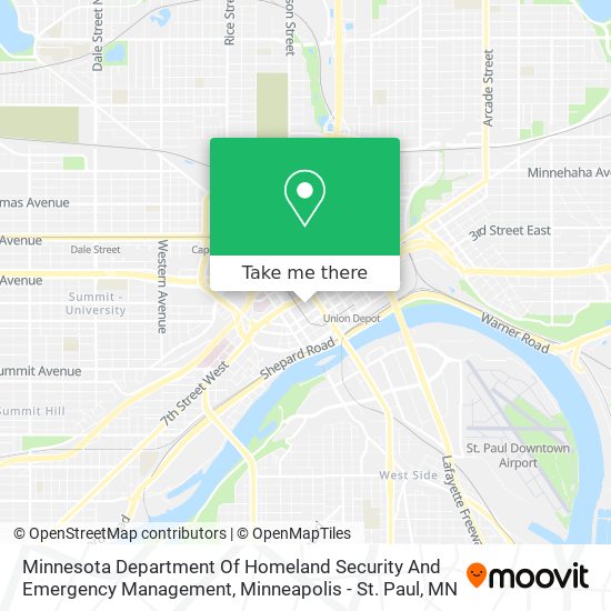 Minnesota Department Of Homeland Security And Emergency Management map