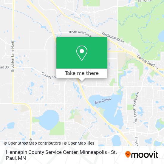 Hennepin County Service Center map