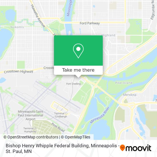 Bishop Henry Whipple Federal Building map