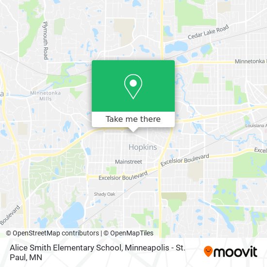 Alice Smith Elementary School map