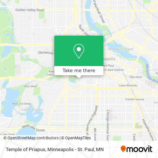 Temple of Priapus map