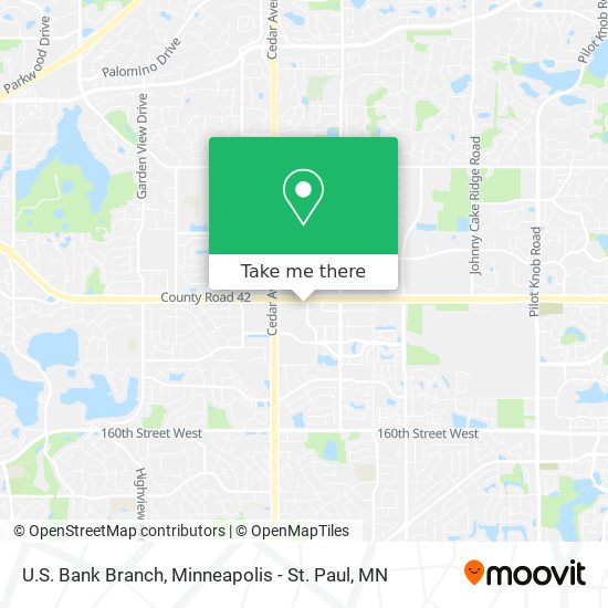 U.S. Bank Branch map