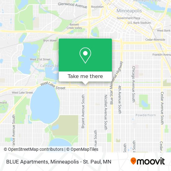 BLUE Apartments map