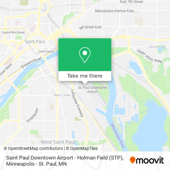 Mapa de Saint Paul Downtown Airport - Holman Field (STP)