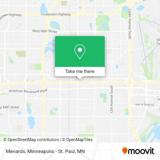 Menards map