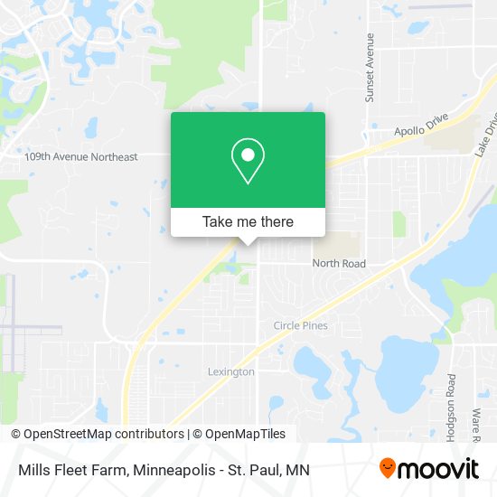 Mills Fleet Farm map
