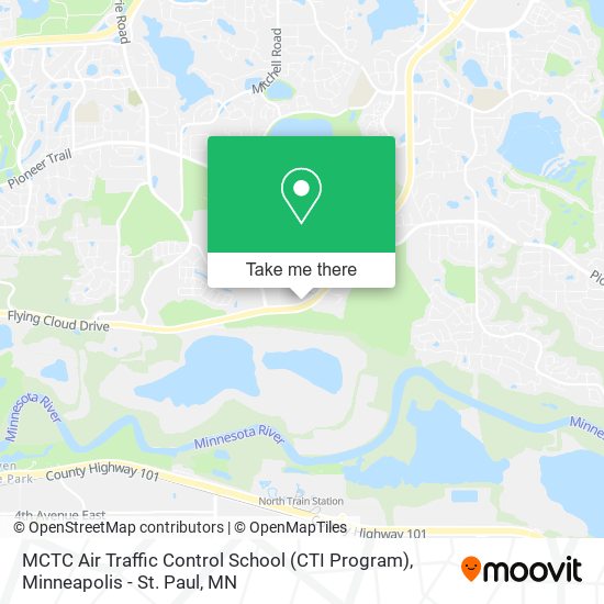 MCTC Air Traffic Control School (CTI Program) map