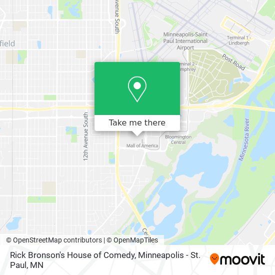 Rick Bronson's House of Comedy map