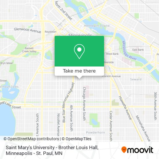 Saint Mary's University - Brother Louis Hall map