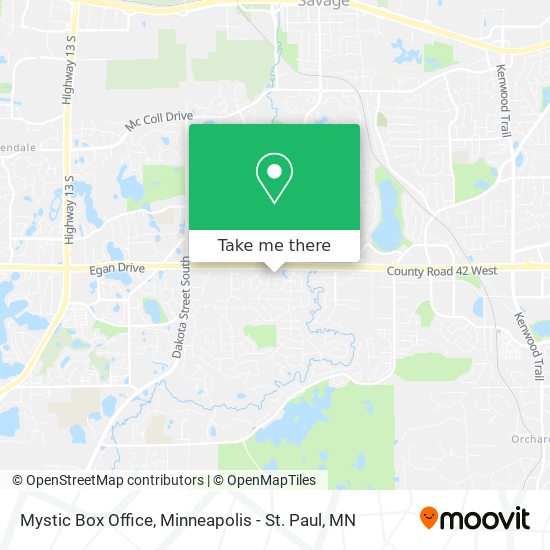 Mapa de Mystic Box Office