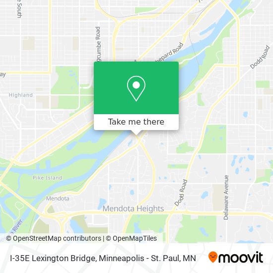 Mapa de I-35E Lexington Bridge
