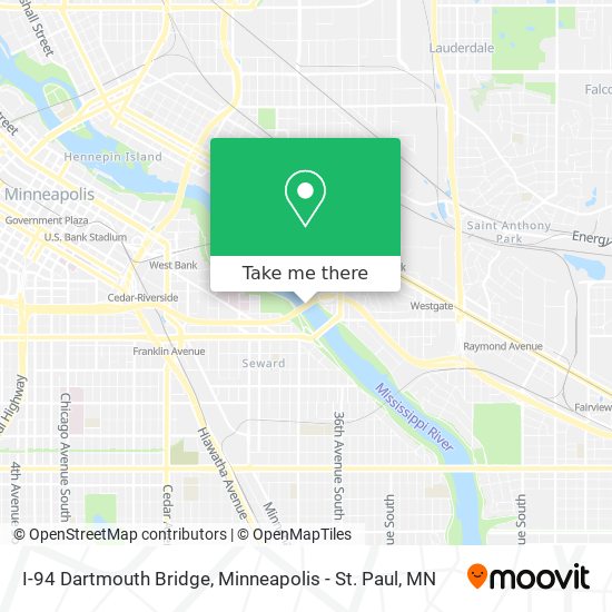 Mapa de I-94 Dartmouth Bridge