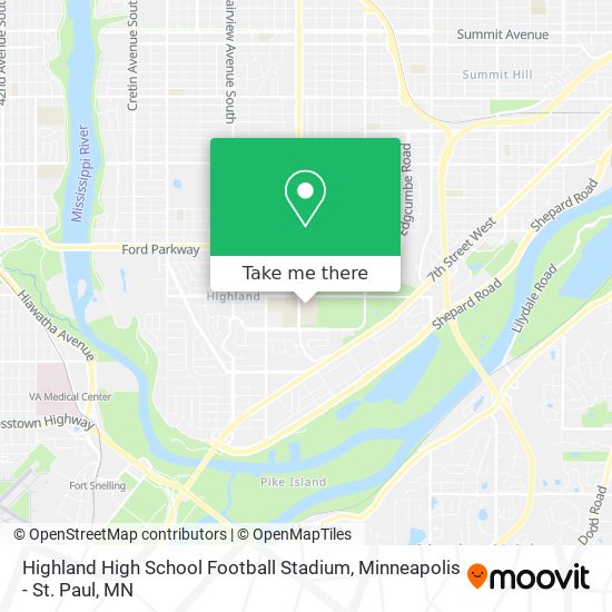 Mapa de Highland High School Football Stadium