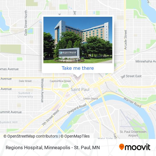 Mapa de Regions Hospital