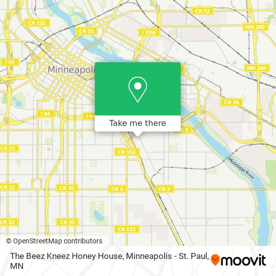 The Beez Kneez Honey House map