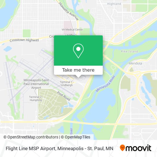 Flight Line MSP Airport map