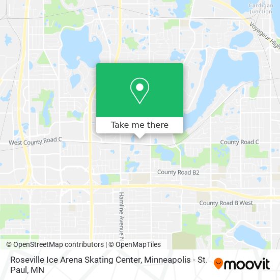 Roseville Ice Arena Skating Center map