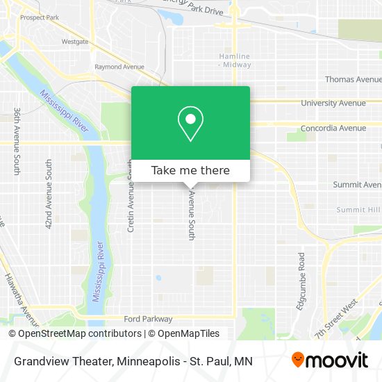 Grandview Theater map