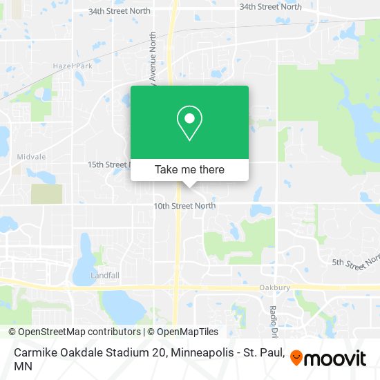 Carmike Oakdale Stadium 20 map