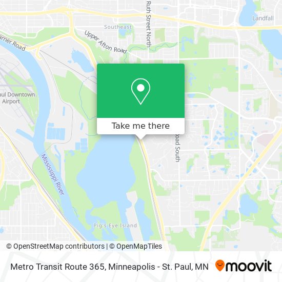 Mapa de Metro Transit Route 365