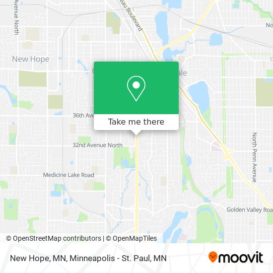 New Hope, MN map