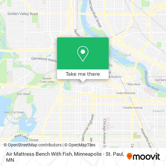 Mapa de Air Mattress Bench With Fish