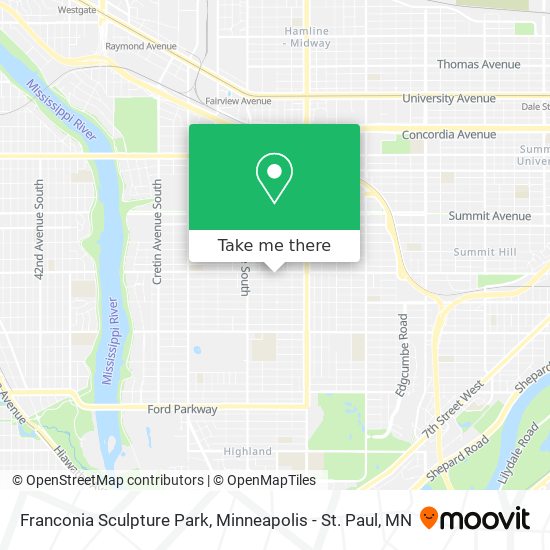 Franconia Sculpture Park map